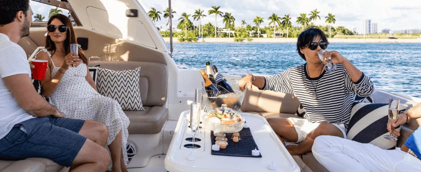 Luxury yacht background